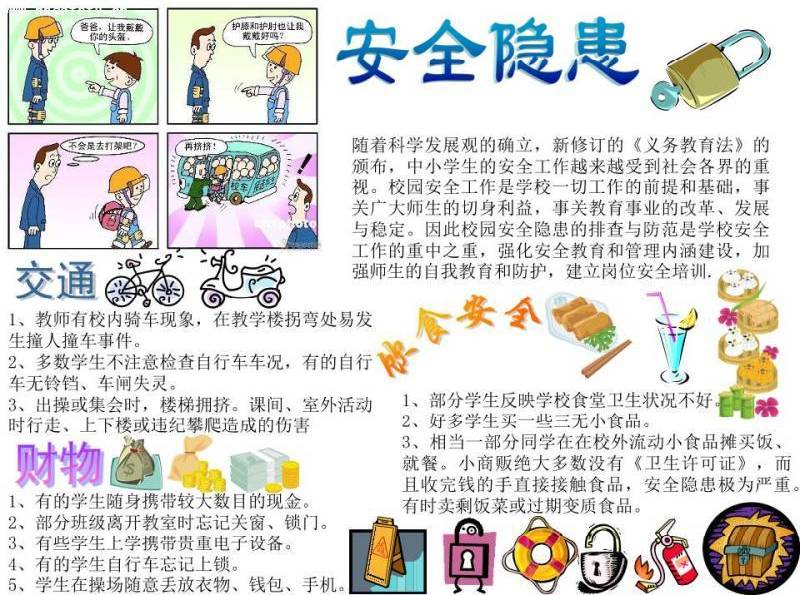 安全主题电子小报.ppt