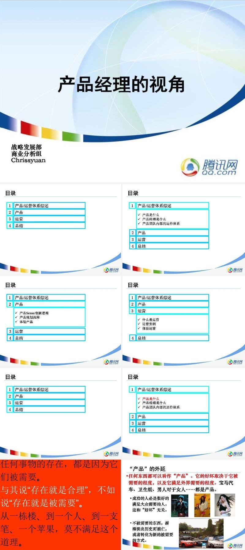 腾讯产品运营PPT.ppt